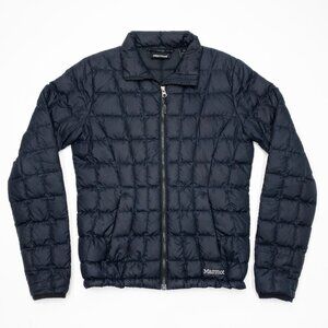 Marmot 600 Goose Down Jacket Women's Small Quilted Puffer Full Zip Long Sleeve